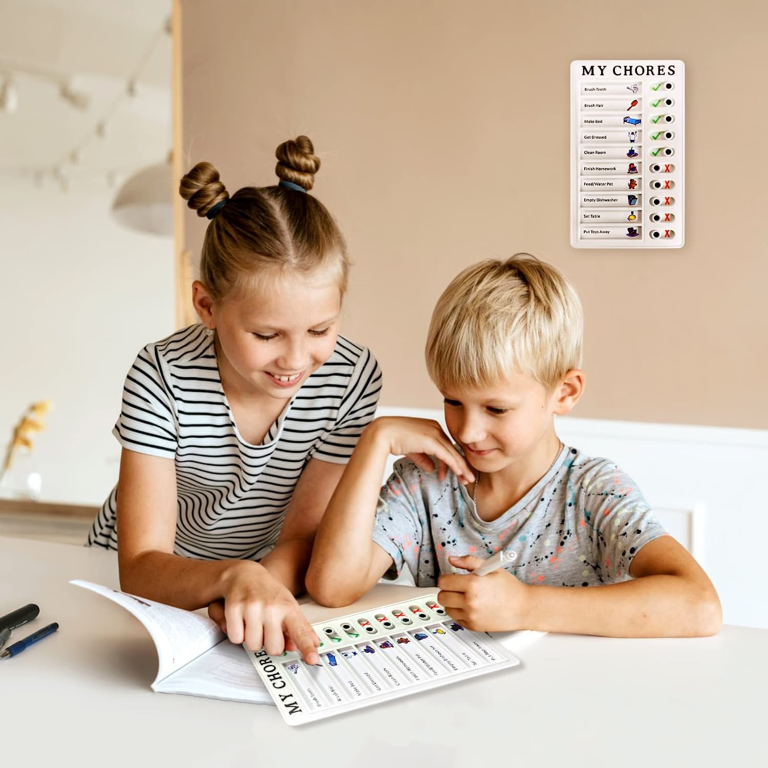 4448 Portable My Chores Home Note Board Management Planning Memo Boards Reminding Time. DeoDap 4448 Portable My Chores Home Note Board Management Planning Memo Boards Reminding Time. DeoDap